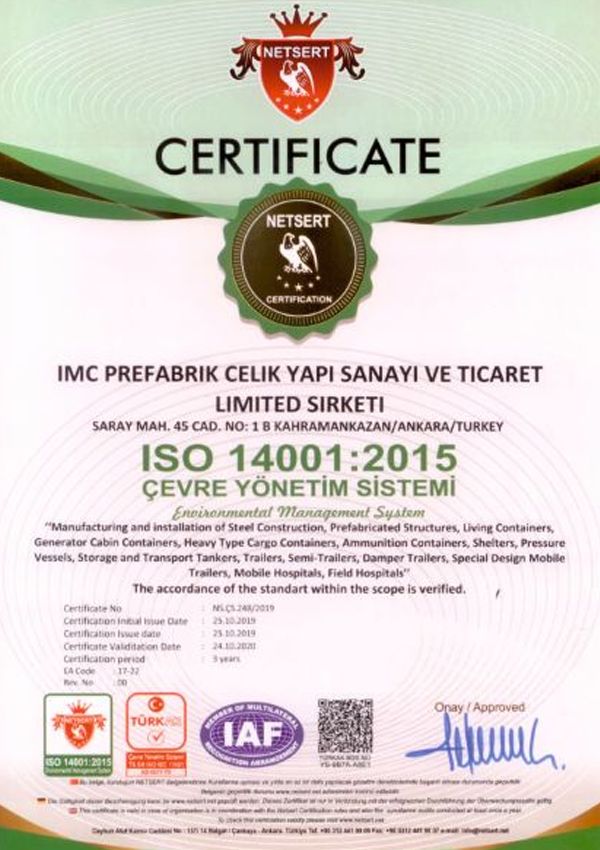 IMC International Mobile Construction Certificates